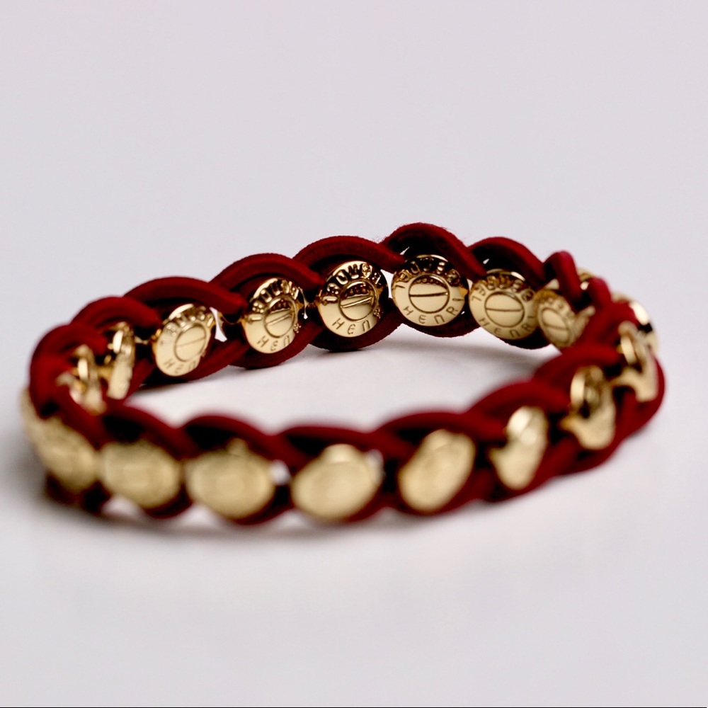 Henri Bendel Burgundy bracelet